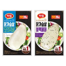 하림 닭가슴살 100g 오리지널5개 + 블랙페퍼5개, 1개