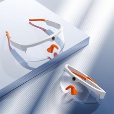 카메라 안경 울트라 HD 선글라스 스포츠 무선 블루투스 미니 스마트 홈 2K 비디오 녹화, 1개, 1) white lens - Smart glasses