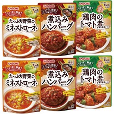 [Amazon.co.jp 3 한정] 카고메 참깨 야채 레토르트 소스 종류 세트 (닭고기