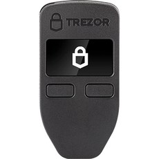 Trezor Model One 암호 화폐 지갑 USB 저장 콜드월렛, 블랙