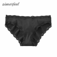 무지 레이스 노라인 삼각팬티 (2) 956021(블랙_BL)
