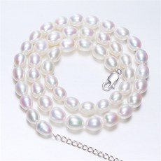 천연진주목걸이귀걸이세트8mm