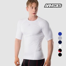 아르메데스 남성용 반팔 테크핏 언더레이어 AR-131
