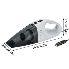 자동차 휴대용 진공 6000pa 고출력 충전식 미니 먼지 청소기 호환 청소 기계, 1.white wired, 1개