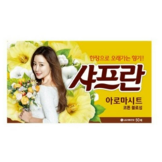 샤프란 아로마시트 섬유유연제 코튼 블로섬 본품, 15개, 50매