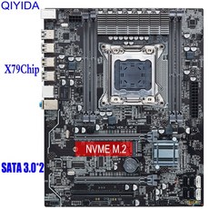 X79 마더 보드 LGA2011motherboard ATX USB3.0 SATA3 PCI E NVME M.2 SSD 지원 REG ECC 메모리 및 Xeon E5 프로세서|마더보드, 1개, 단일, 단일