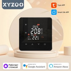 전기 바닥 난방용 와이파이 스마트 투야 물/가스 보일러 온도 구글 홈 알렉사 얀덱스, 3.Black 3A Gas Boiler, 3.Black - 3A Gas Boiler, 1개