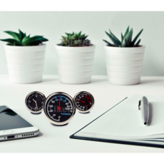 인포카몰 차량용 아날로그 평면식 부착식 시계