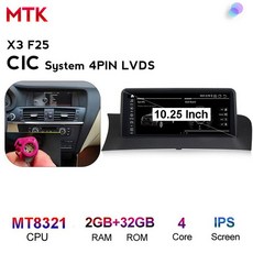 BMW 안드로이드 자동차 멀티미디어 플레이어 BMW X3 F25 X4 F26 CIC NBT 시스템 안 드 로이드 10.0 Autorad, 02 MTK CIC 32G_02 영국