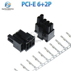 단자대 접지단자 5557 ATX 그래픽 카드 GPU PCI-E 전원 커넥터 수 하우징 및 단자 블랙 10 세트 4.2mm 피치 6 2P 4 4P 20 핀 8/24, [01] NJ 6 2P 10Sets, 1개
