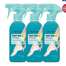 온더바디 풋스파 버블클렌져 풋샴푸 385ml 3개, 3개입