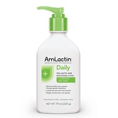 AmLactin 데일리 바디로션 모공각화증에 탁월 부드럽고 매끄럽게 도와주는 건성 피부용 모이스처라이징 로션, 1개, 225g
