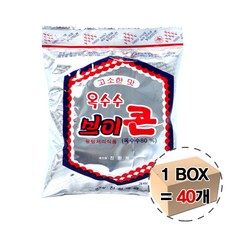 진한제과 옥수수 브이콘 50gx40개 한박스 추억의 옛날과자 나나콘, 1개