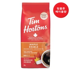 캐나다 팀홀튼 Tim Hortons 100% 아라비카 분쇄 원두커피 메이플 300g (캐나다 직배송), 1개