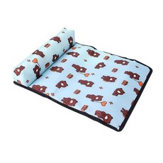 사계절 통기성 사각 베개 하우스 여름 매트 고양이 아이스 패드, 1개, B.L