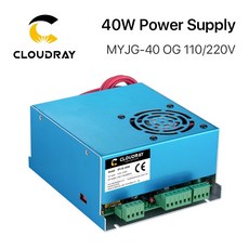 C oudray 40W CO2 레이저 전원 공급 장치 MYJG 40WT 110V 220V 레이저 튜브 조각 절단기 모델, 중국