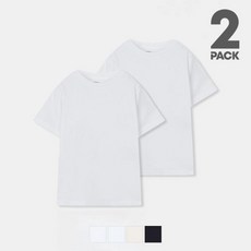 스파오키즈 2PACK 코튼 반팔 티셔츠 SPRWDA9KU1