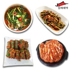 기타 [김치대가] 국내산 전라도 오이소박이 2kg 외 균일가전 (열무 열무물 얼갈이 깍두기 총각 석박지), 열무김치 2kg, 1개