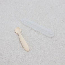 베이비스토리 KEAN 실리콘 이유식 식판 용기 컵 등 24종 할인모음, 실리콘 이유식 스푼, 아이보리, 1개