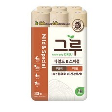 그루 마일드&스페셜 화장지, 30개입, 4개