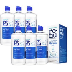 리뉴 후레쉬 렌즈 세정액, 500ml, 6개
