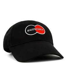 발렌시아가 20SS 블랙 유니폼 로고 볼캡 617138 410B2 1000