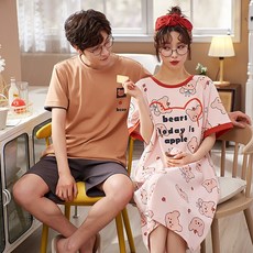 신성정보통신 주니어청반바지 커플파자마 여성 얇은 애니메이션 잠옷치마 소년 캐쥬얼 가능 핏아우터 남자 투수영복