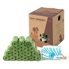 강아지 멍멍파우치+향기배변봉투18롤세트그린, 단품