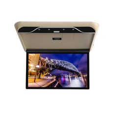 천장모니터 19인치 SUV 천정형티비 차박tv 천장형모니터 자동차TV 차량용천장모니터, A 모델A/19인치MP5/HD베이지
