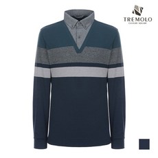 인디안 TREMOLO 셔츠 레이어드 스트라이프 티셔츠_TRBALVF8306