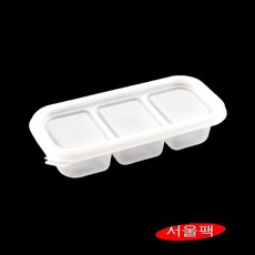 AJ-PP3찬반찬용기 3칸사각소스용기 500세트, 500개