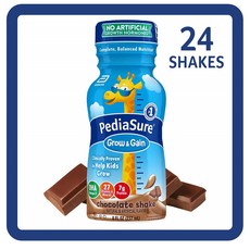 Pediasure Grow Gain Shake Mix Powder 페디아슈어 그로우 게인 초콜릿 쉐이크 파우더 14.1oz(400g) x3팩