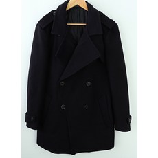 (XL)솔리드옴므 롱코트 자켓 해군 울 모 캐시미어72