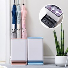 [바보사랑] 미니 우산꽂이 6구 우산통 우산함 홀더 업소용, 1개, 블루