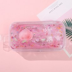 아뜰라임 다용도 반짝이 파우치 투명 홀...