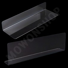 썬코 칸막이 분리 L자 아크릴 파티션 칸나누기 투명 가림막 20X6CM