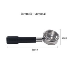 스테인레스 스틸 304 커피 분배기 에스프레소 탬퍼 51mm 53mm 54.8mm 58mm 58.5mm 검정 실버, E61-10, 1개