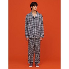 빈폴 [빈폴] 네이비 깅엄 체크 파자마 상하의 SET (BC0864W05R)