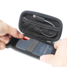 해외 샌디스크 Extreme SSD E60 호환 케이스 가방 보관, 블랙(케이스만), 블랙(케이스만)KB