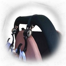 후크 가방 쇼핑 행거 기저귀 휠체어 자동차 YOS, 1개, 블랙낱개 GD01576