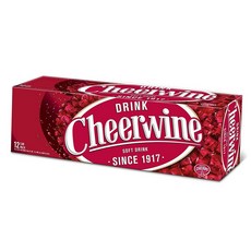 Cheerwine 치어와인 체리 Cherry Fridge Pack Soft Drink 12oz(355ml) 12캔, 1개