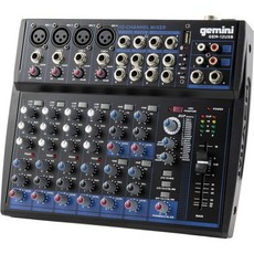 Gemini Sound GEM12USB 12채널 Professional Bluetooth 오디오 믹서온보드 멀티 FX USB MP3 재생 다이내믹 라이브 사운드 믹싱을 위한 고, GEM-12USB