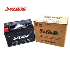 소롱배터리 포르테125용 소롱배터리YTX9-BS(12V9A) 밧데리, 1개