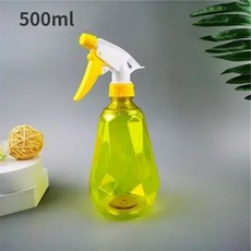 260706 휴대용 스프레이 병 물 로션 에센스 리필 가능 소형 여행 플라스틱 청소 핸드 60-300ml, yellow, 1개