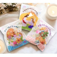 JNC 부활절 2구 접착식비닐 (3개 1세트) 90매 (디자인 랜덤) 부활절 계란포장