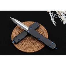 다마스커스칼 중식도 MIKER 버전 다마스커스 스틸 나이프 도구 EDC 알루미늄 합금 핸들 하이킹 캠핑 낚시용 도우미, ELMAX, 1개