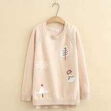 여성 빅사이즈 오버핏니트 스웨터 오버사이즈 7 K