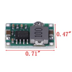 미니 360 RC 비행기 모듈 미니 360 DC 벅 컨버터 스텝 다운 모듈 4.75V-23V-1V-17V LM2596 2A 스텝 다운, 1개