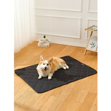 강아지 방수 매트 고양이 여름 반려동물 방석 패드 침대, 01. 블랙, 01. S-(가로 40cm 세로 30cm), 1개