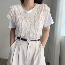 꽈배기니트조끼